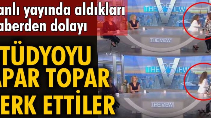 ABD’de Kovid-19 testi pozitif çıkan sunucular stüdyodan aceleyle ayrıldı