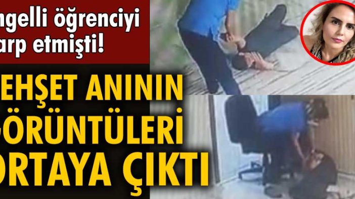 Bakım ve rehabilitasyon merkezinde görevli Aslı Gümüş'ün engelli çocuğu darp ettiği görüntüler...