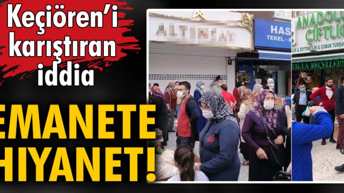 Kuyumcunun emanet altınlarla kaçtığı iddiasıyla dükkan önünde toplandılar