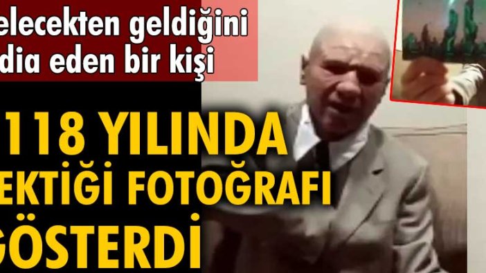 Gelecekten geldiğini iddia eden Alexander Smith 2118 yılında çektiği fotoğrafı gösterdi