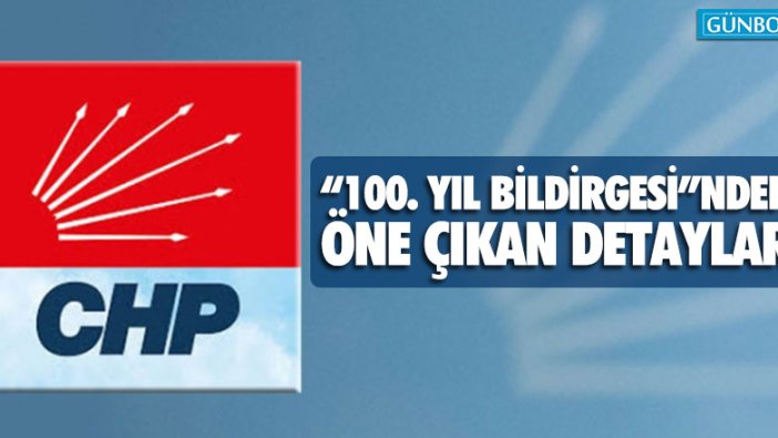 CHP’nin ‘100. Yıl Bildirgesi’ açıklandı!