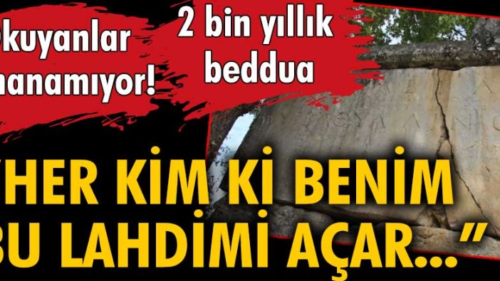 2 bin yıllık beddua! Kocaeli'de köyün ortasında duruyor