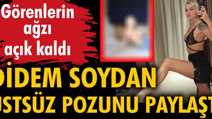 Didem Soydan üstsüz pozunu paylaştı. Görenlerin ağzı açık kaldı