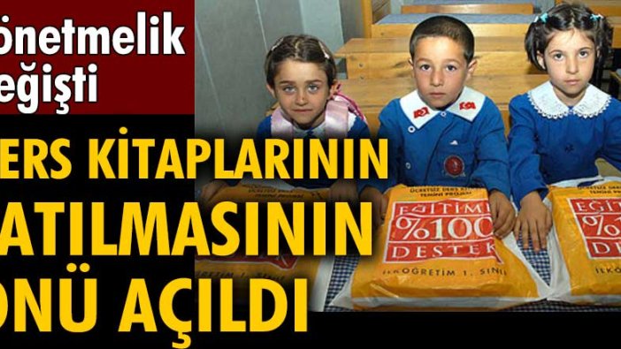 Ders kitaplarının satılmasının önü açıldı