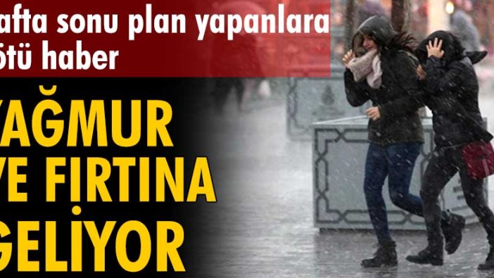 Meteoroloji kuvvetli yağışlara karşı uyardı!