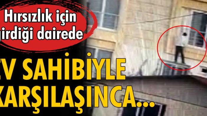 Mersin'de kimliği belirsiz hırsız, ev sahibiyle karşılaşınca pencereden atladı!