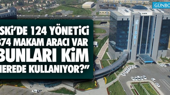 "İski'de 124 yönetici, 874 makam aracı var, bunları kim nerede kullanıyor"