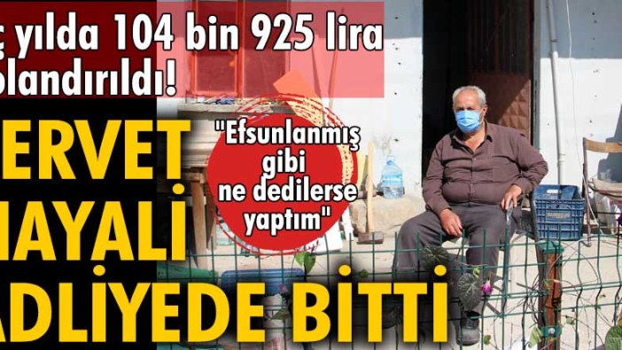 Isparta'da Mehmet Duvar, üç yılda 104 bin 925 lira dolandırıldı!