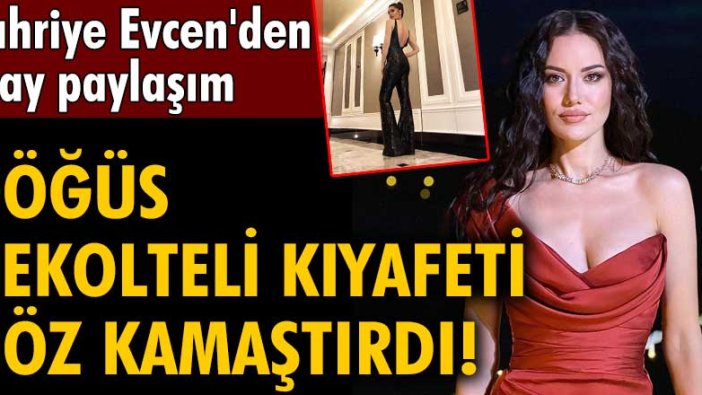 Fahriye Evcen'den olay paylaşım