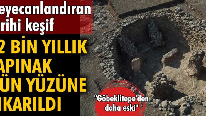 Mardin'de 12 bin yıllık tapınak keşfi