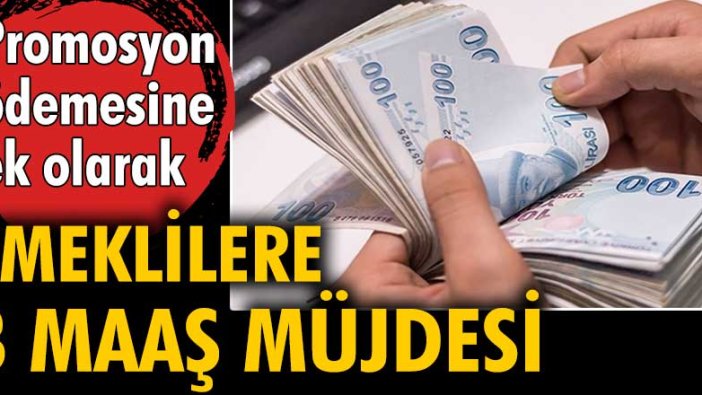 Promosyon ödemesine ek olarak emeklilere 3 maaş avans müjdesi