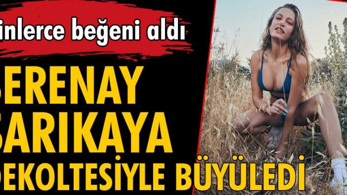 Serenay Sarıkaya dekoltesiyle olay oldu!