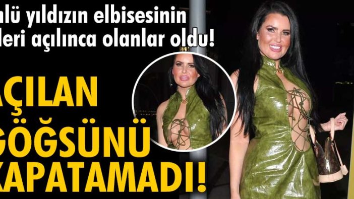 Chloe Ferry elbisesinin azizliğine uğradı