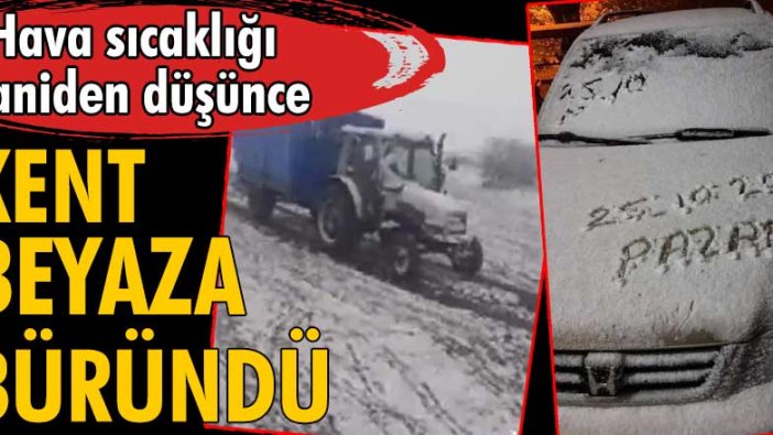 Tokat'ın Çataloluk Yaylası beyaza büründü!