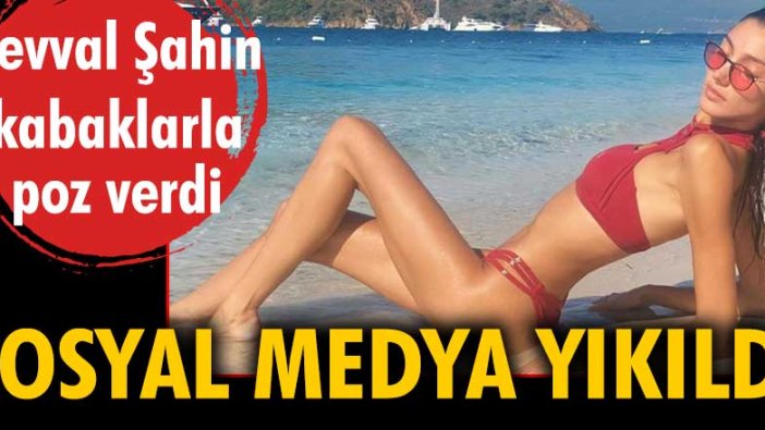 Şevval Şahin kabaklarla poz verdi. Sosyal medya yıkıldı