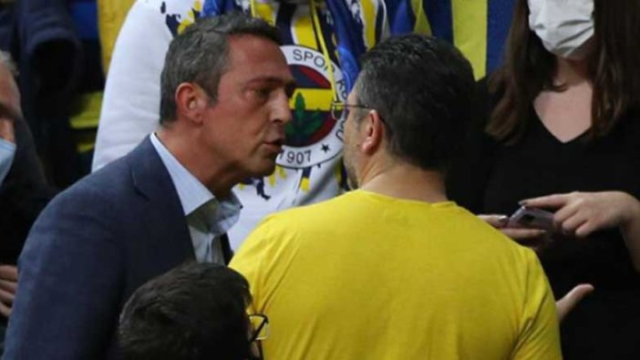 Fenerbahçe Başkanı Ali Koç taraftarlarla tartıştı