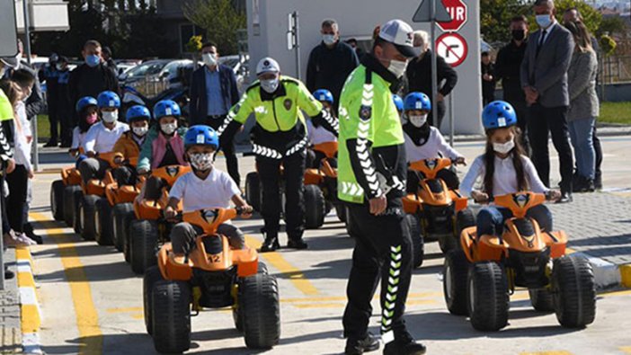 Trafik Eğitim Parkı'nda 2 yıl sonra ilk ders