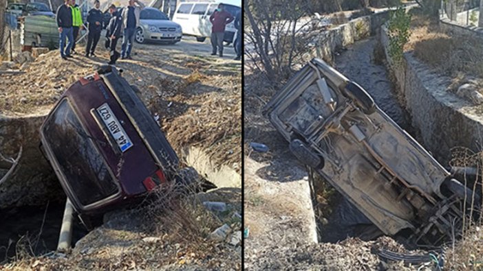 Otomobili kontrolden çıkınca...