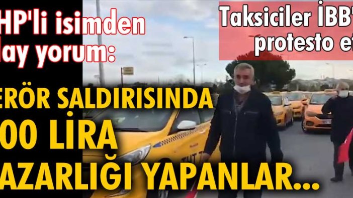 Taksiciler İBB'ye kontak kapatma protesto yaptı Mücahit Avcı'dan olay yorum geldi