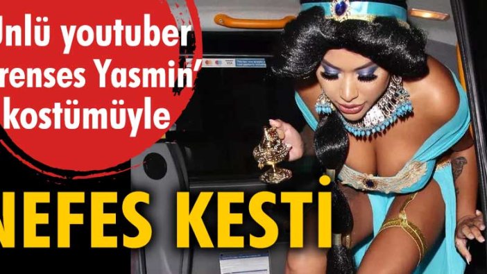 Trans kadın Nikita Dragun, 'Prenses Yasmin' kostümüyle nefes kesti