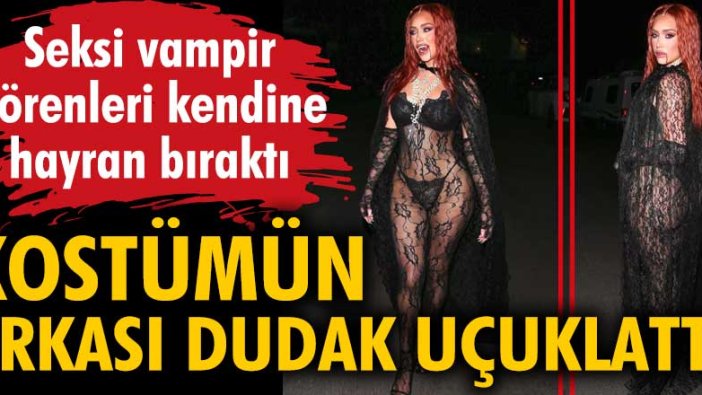 Seksi vampir görenleri kendine hayran bıraktı