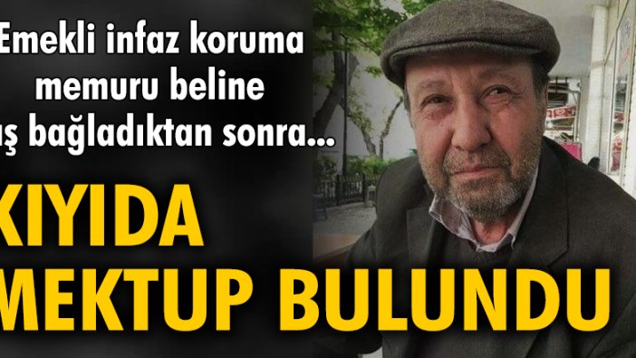 Emekli infaz koruma memuru beline taş bağladıktan sonra...