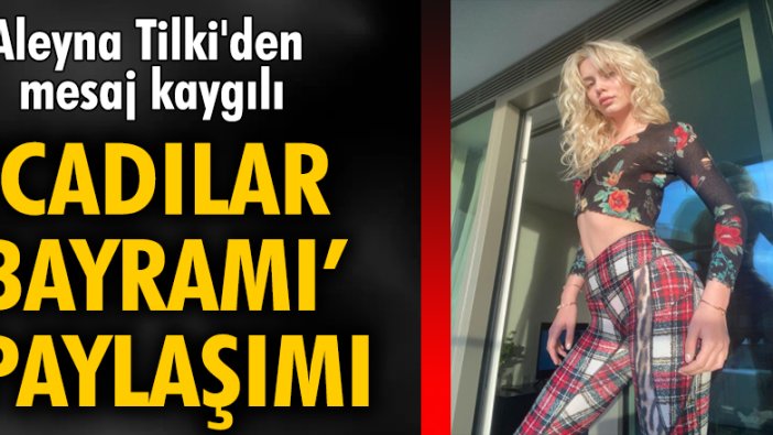 Aleyna Tilki'den mesaj kaygılı 'Cadılar Bayramı' paylaşımı