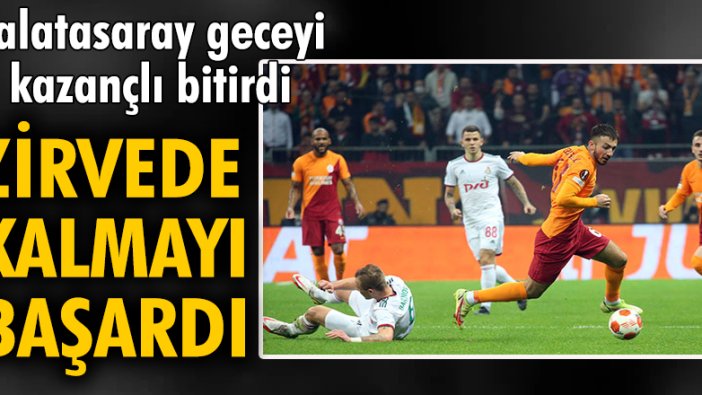 Galatasaray - Lokomotiv Moskova: 1-1