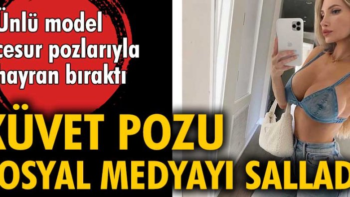 Ünlü model cesur pozlarıyla hayran bıraktı. Küvet pozu sosyal medyayı salladı