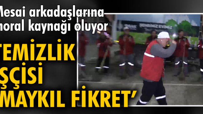 Temizlik işçisi 'Maykıl Fikret', 'Michael Jackson' danslarıyla arkadaşlarını motive ediyor