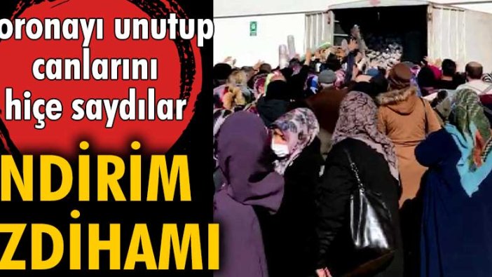 İndirim izdihamı! Koronayı unutup canlarını hiçe saydılar