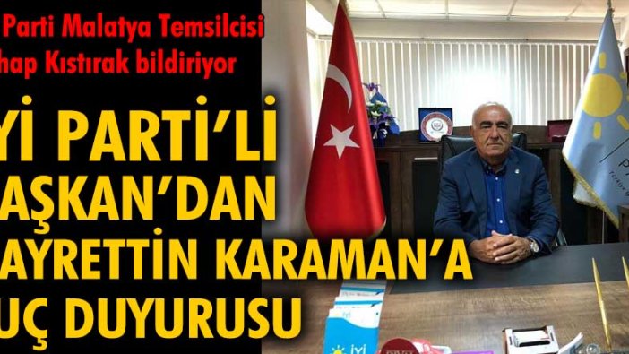 İYİ Partili Başkan'dan Hayrettin Karaman'a suç duyurusu