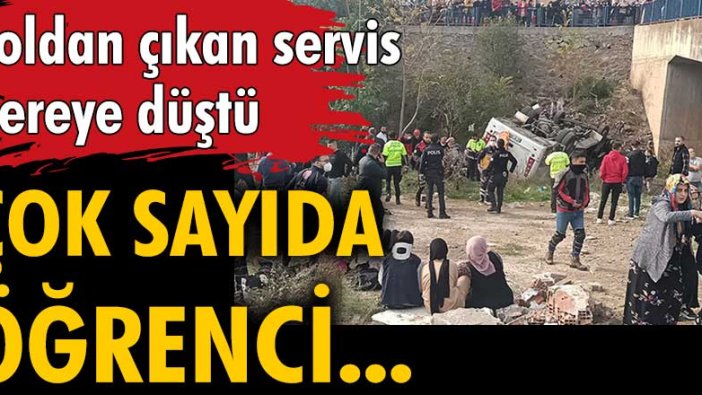 Kocaeli'de öğrenci servisi dereye düştü! Çok sayıda...