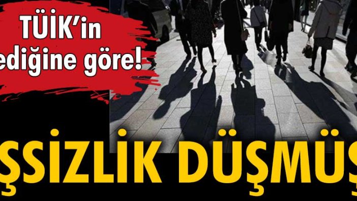 TÜİK'in dediğine göre işsizlik düşmüş!