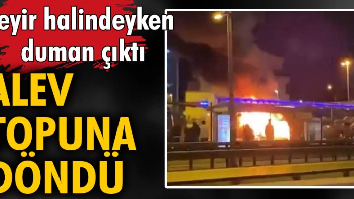 Seyir halindeyken duman çıktı! Alev topuna döndü