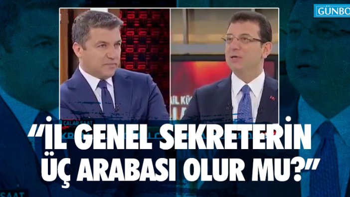 İmamoğlu: "Bir il genel sekreterin üç arabası olur mu yahu?"