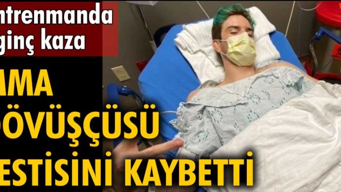 Antrenmanda ilginç kaza! MMA dövüşçüsü Christian Lohsen, testisini kaybetti