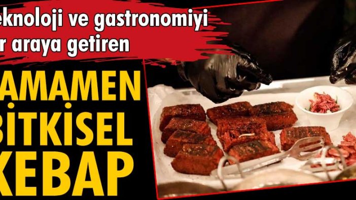 Tamamen bitkisel ürünlerden kebap üretildi