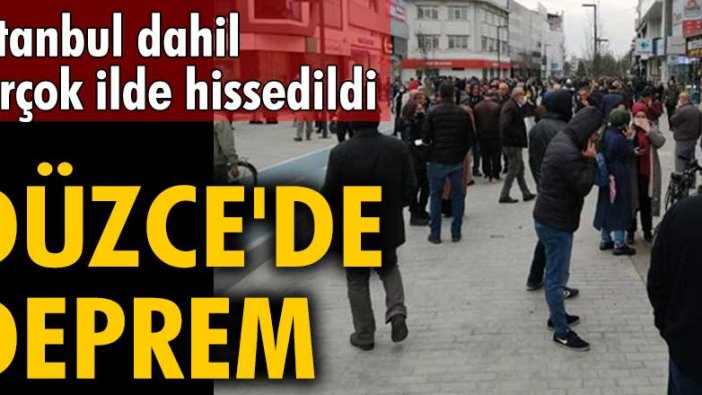 Düzce'de 5.3 büyüklüğünde deprem