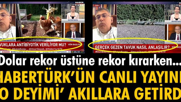 Dolar rekor üstüne rekor kırarken... Habertürk'ün canlı yayını 'o deyimi' akıllara getirdi