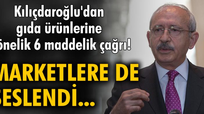 Kılıçdaroğlu, ekonomik krizle mücadele adımlarını açıkladı