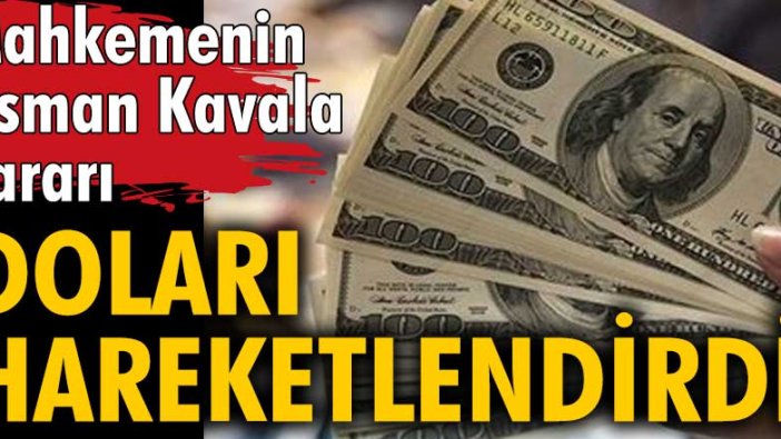 Mahkemenin Osman Kavala kararı doları hareketlendirdi