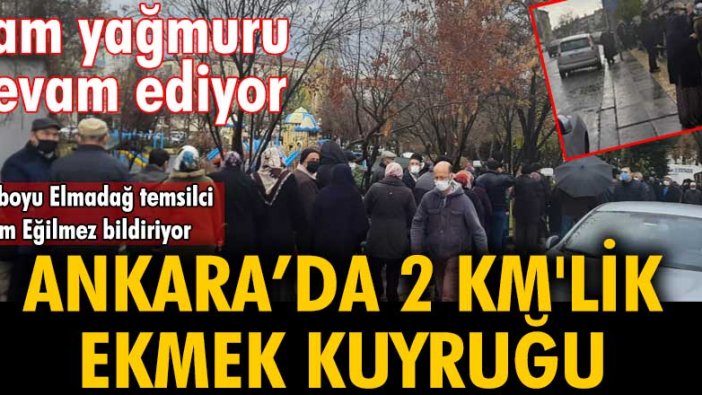 Zam yağmuru devam ediyor! Ankara'da 2 km'lik ekmek kuyruğu