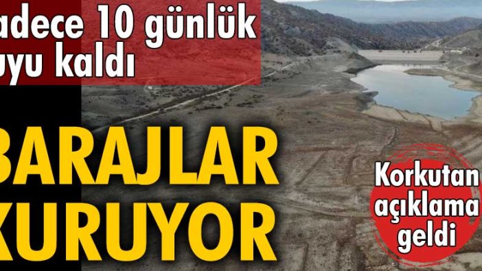 Korkutan açıklama geldi! Çorum'da 10 günlük su kaldı