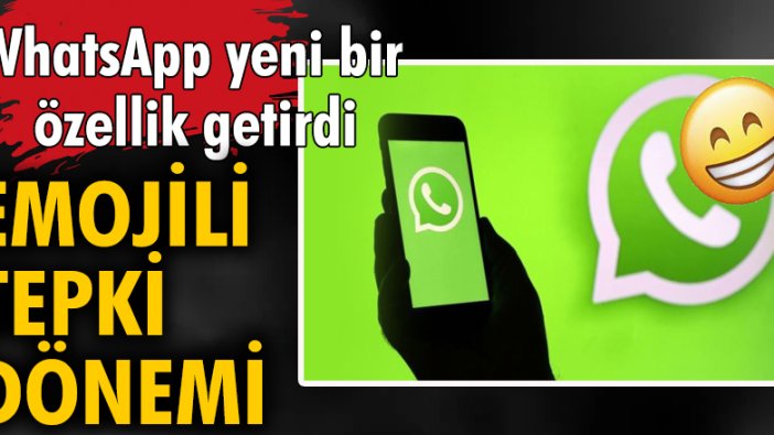 WhatsApp yeni bir özellik getirdi! Emojili tepki dönemi...