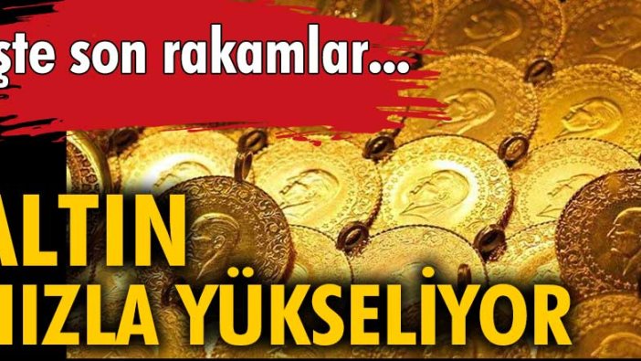 Altın hızla yükseliyor. İşte son rakamlar...