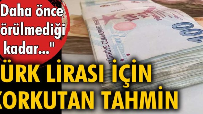 Reuters'tan Türk lirası için korkutan tahmin