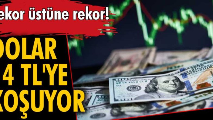 Dolar 14 TL'ye koşuyor