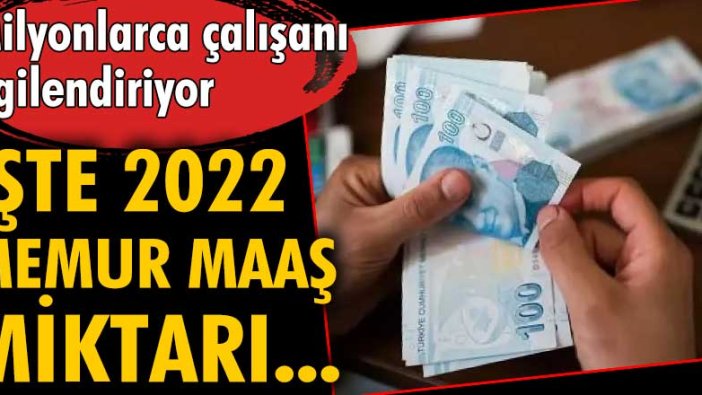 Milyonlarca çalışanı ilgilendiriyor! İşte 2022 memur maaş miktarı...