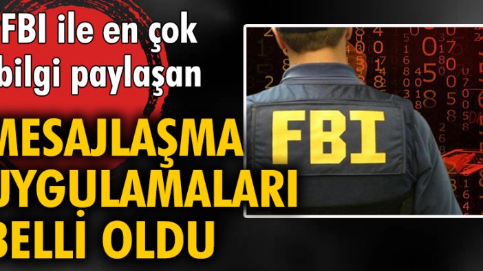 FBI ile en çok bilgi paylaşan mesajlaşma uygulamaları belli oldu!